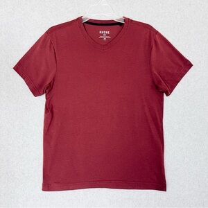 Rhone T Shirt Mens Small Red Element V Neck Short Sleeve Pima Cotton Peru 100909